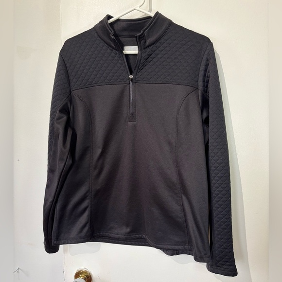 🎉4/30$🎉 Callaway Black Quilted Half-Zip Pullover - Size Large - Picture 1 of 6